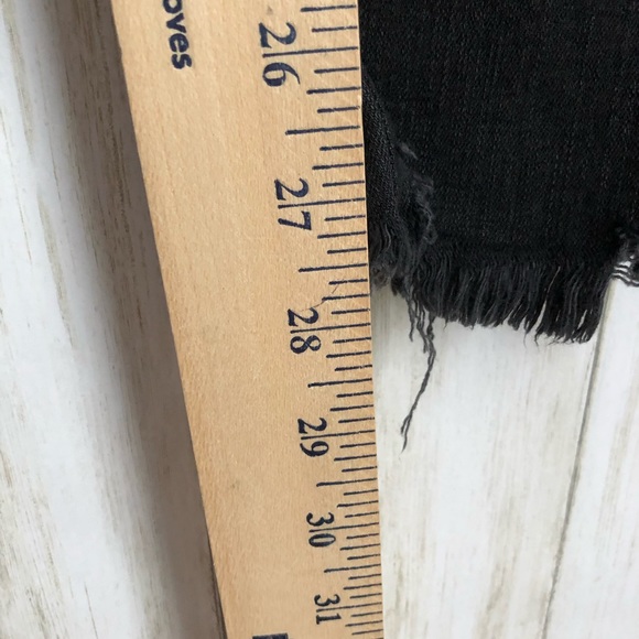 madewell 9” Mid Rise Button Fly Skinny Jeans Black - Picture 8 of 11